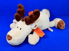 NICI RENTIER Elch Winter Plüsch hell beige braun Schal 35 cm liegend sehr gut