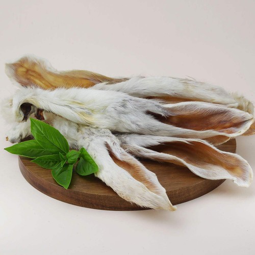 Kaninchen ohren mit fell 100g - kaninchen-ohren,