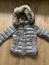 Moncler Armoise Daunenjacke Winterjacke Kapuze beige taupe Gr. 2 36 38 S M