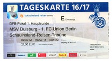 Ticket Pokal MSV Duisburg -