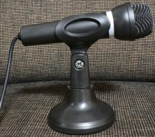 Speedlink Mikrofon mit Ständer Tischmikrofon Handmikrofon für Streaming Gaming