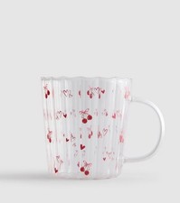 Primark Glas Tasse | Mit Herz
