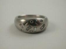 schwerer Ring massiv Platin 950  mit Diamanten - Understatement pur