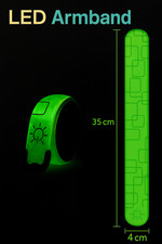 LED Armband mit Akku / USB -