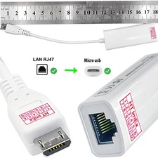 Weiß Micro USB RJ45 LAN