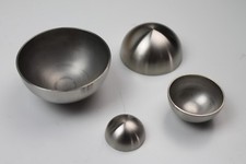 Halbkugel VA Edelstahl 2mm geschliffen - Halbhohlkugel Stahlkugel Blech Schale