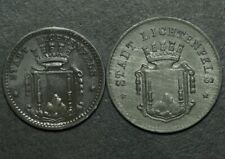 NOTGELD: 5 & 10 Pfennig, Zink. Funck 295.6 & 7. STADT LICHTENFELS / BAYERN.