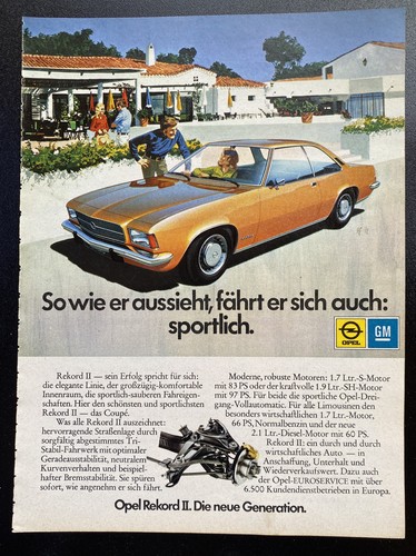 Opel rekord werbung 1973 - ,