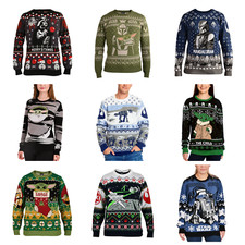 Strickpullover Star Wars - Weihnachten Pullover Sweater Mehrfarbig Elbenwald