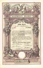 Königreich Bayern 1896 München Allgemeines Anlehen Bavaria Löwenwappen 2000 Mark