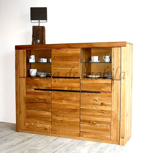 Massivholz highboard wildeiche - massivholz,
