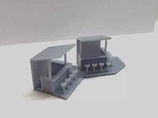 2 STK HO 1/87 Maßstab Cafe