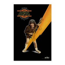 AC/DC High Voltage Angus Young Mit Blitz Poster 60x90 cm, One size, Weiß