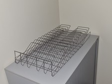 Schubladeneinlage Büro Grau Metall 70x32x11 cm Gefäche Zeitungsablage