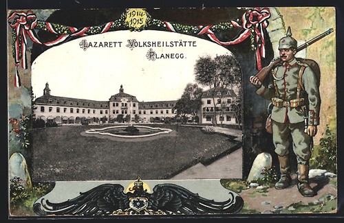 Künstler planegg lazarett - künstler-ak, planegg,