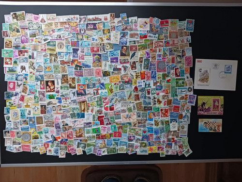 500 topp briefmarken aus - 500,