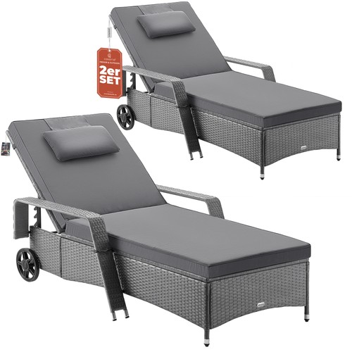 Casaria sonnenliege - 2x,