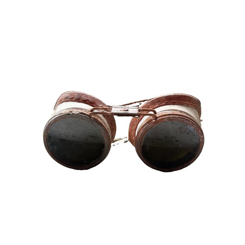 Antike schweißerbrille leder - antike,