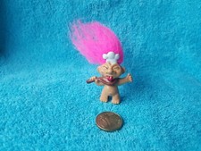 Pencil Topper Troll rosa Haare Vintage Doll Figur Kobold