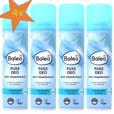 4x 200ml Balea Fußdeo Fußspray Fuss Deo Anti-Transpirant 24h anhaltende Frische