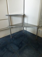 Küchenregal Eckregal 2-stöckig Metall 35 x 50cm