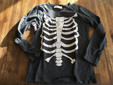 Kostüm Fasching Karneval Halloween Skelett für Kinder in Gr. 122 128 *sehr gut