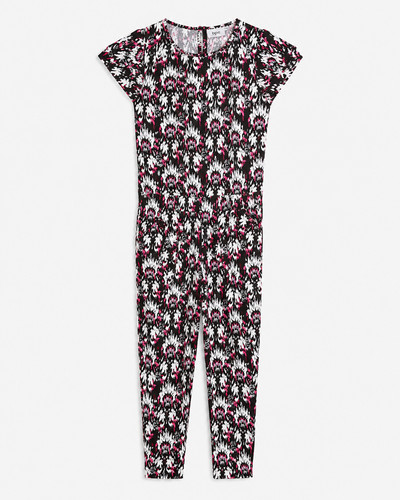 Kurzärmliger jumpsuit mit - kurzärmliger,