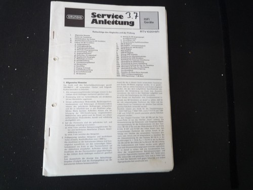 Original service manual - original,