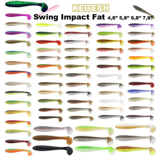 Keitech swing impact fat - swing, 4,8"
