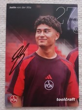 Autogrammkarte justin von der - autogrammkarte,