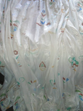 XXXL Fertiggardine Vorhänge Tüll Fenster Faltenvorhang, Kräuselband 1065 x 245 c