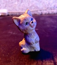 2x Mini Keramik Katzen Figur |