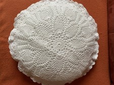 Dekokissen, Landhaus, Baumwollspitze, Gehäkelter Motiv, Landscape mit Kissen