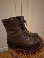 Camel Active Boots Leder Damen Stiefel Gefüttert Gr. 38,5