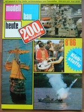 MODELLBAU HEUTE 8 - 1986 Bauplan Mazda 323 Wasserflugzeug Segeljacht Rasmus B