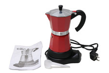 cilio Espressokocher CLASSICO für 6 Tassen/elektrisch 480W,Ø 11,5cm Höhe: 25cm