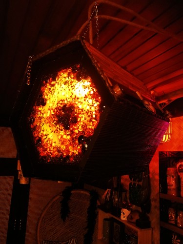 Tiki inspired lamp shade - inspired,