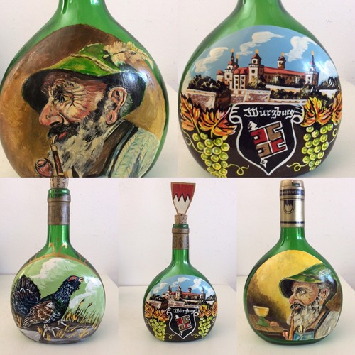 Bocksbeutel flasche leer - bocksbeutel,