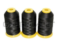 (0,0011 € / m) BELTEX  Bauschgarn texturiert, Stärke 120, 3x 5.000m, SCHWARZ