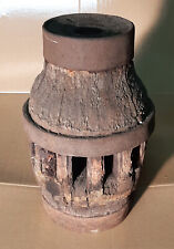 Radnabe von Leiterwagen Radzentrum antik, vintage, H 31,5cm, DM Ring oben 12cm, 