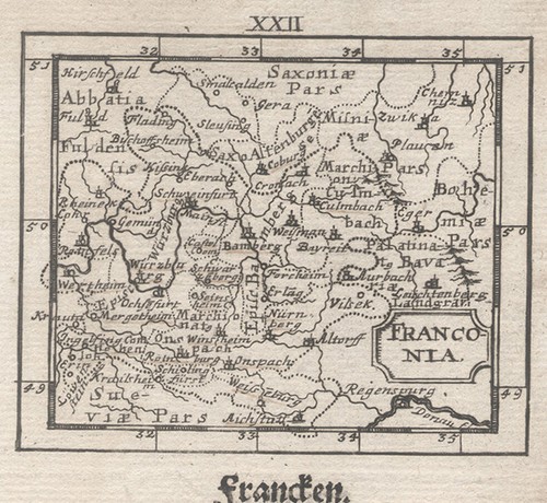 Franken original kupferstich - franken,