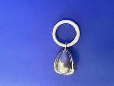 Babyrassel, Beißring, Alpacca Silber Art Deco