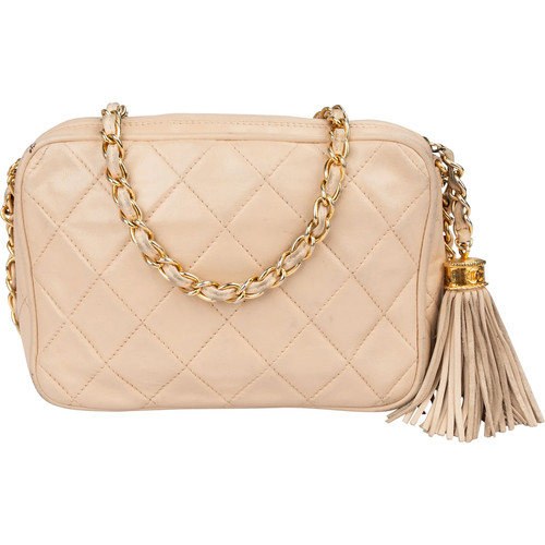 Chanel quilted lambskin - lambskin, tassel