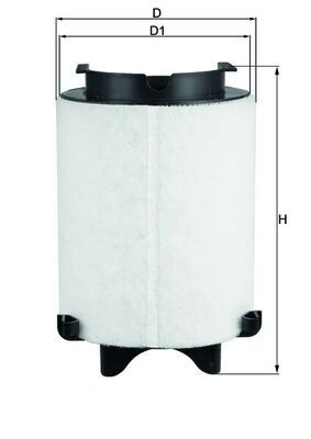 Mahle luftfilter 1566 - mahle, lx