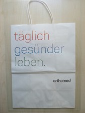 ORTHOMED Tragetasche Papier Einkaufstüte "täglich gesünder leben" Medizinprodukt