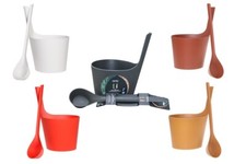 Rento Sauna Set 2tlg KÜBEL + KELLE Pisara Bioplastik Aufguss Eimer Kelle Zubehör