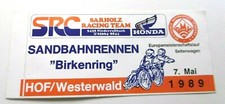 Werbe aufkleber sandbahnrennen - werbe-aufkleber,