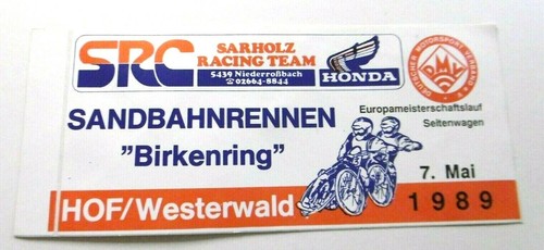 Werbe aufkleber sandbahnrennen - werbe-aufkleber,