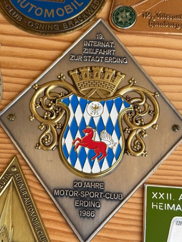 Erding zielfahrt plakette 1986 - zielfahrt,