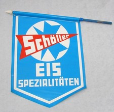 Schöller Eis Spezialitäten - Fahne Kioskfahne um 1980